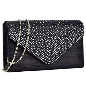 Women Evening Envelope Handbag Party Bridal Clutch
